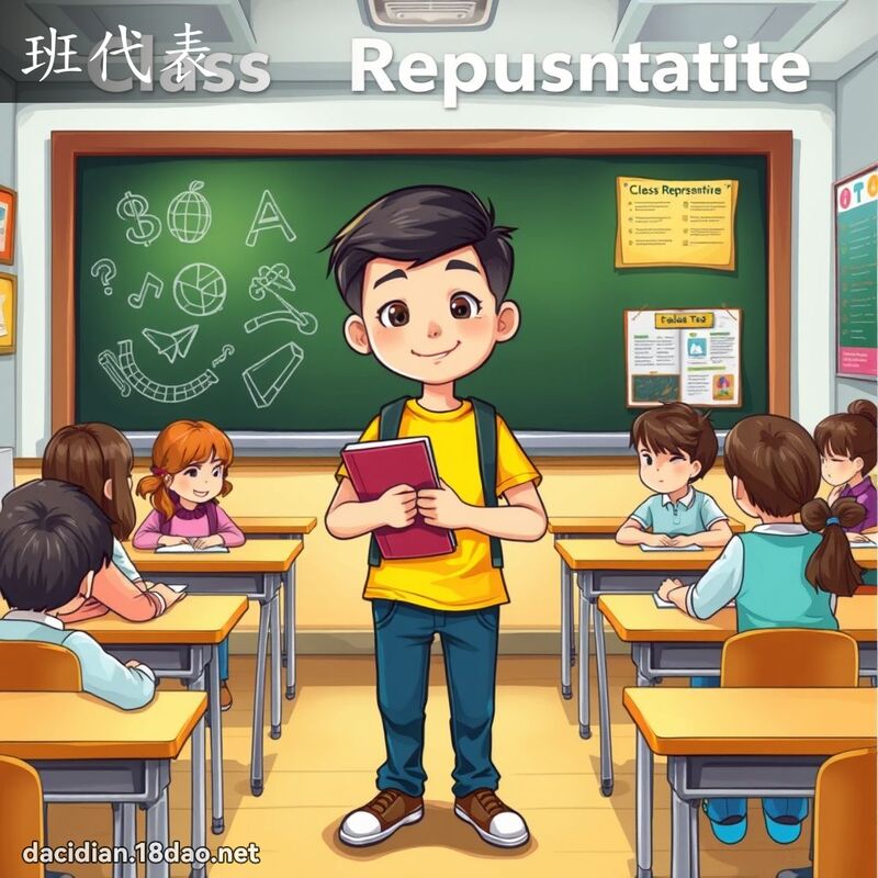班代表 - 国语大辞典配图