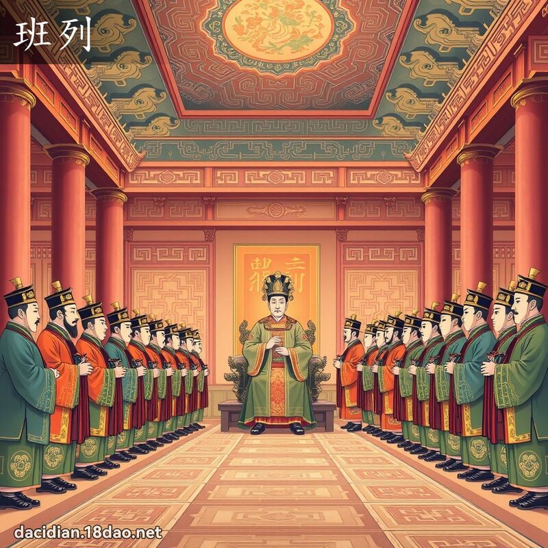 班列 - 國語大辭典配圖