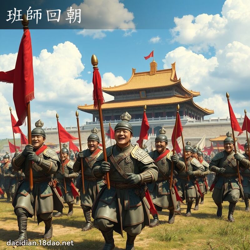 班師回朝 - 國語大辭典配圖