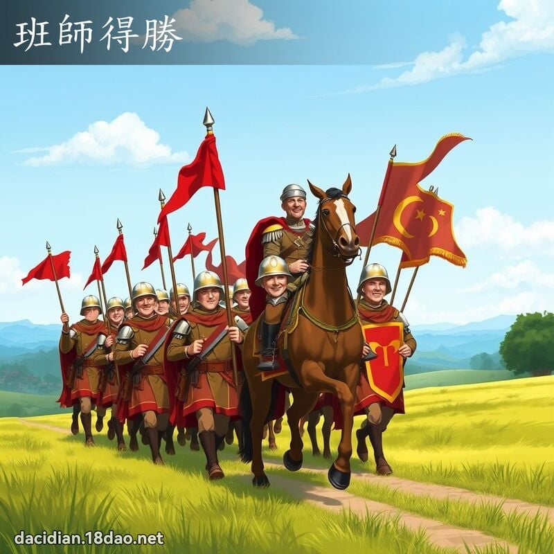 班师得胜 - 国语大辞典配图