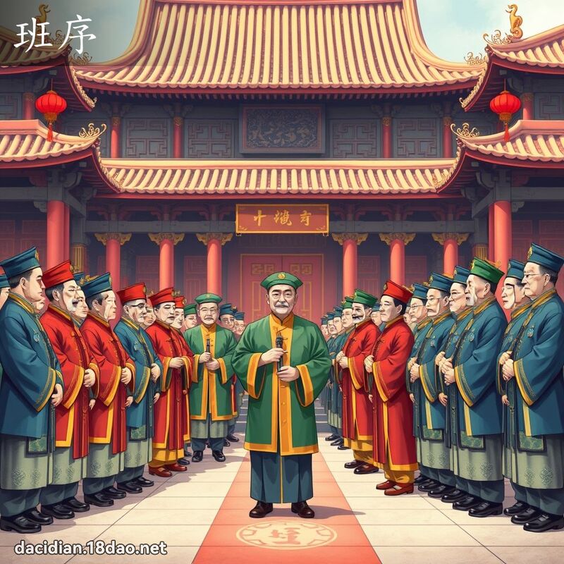 班序 - 國語大辭典配圖