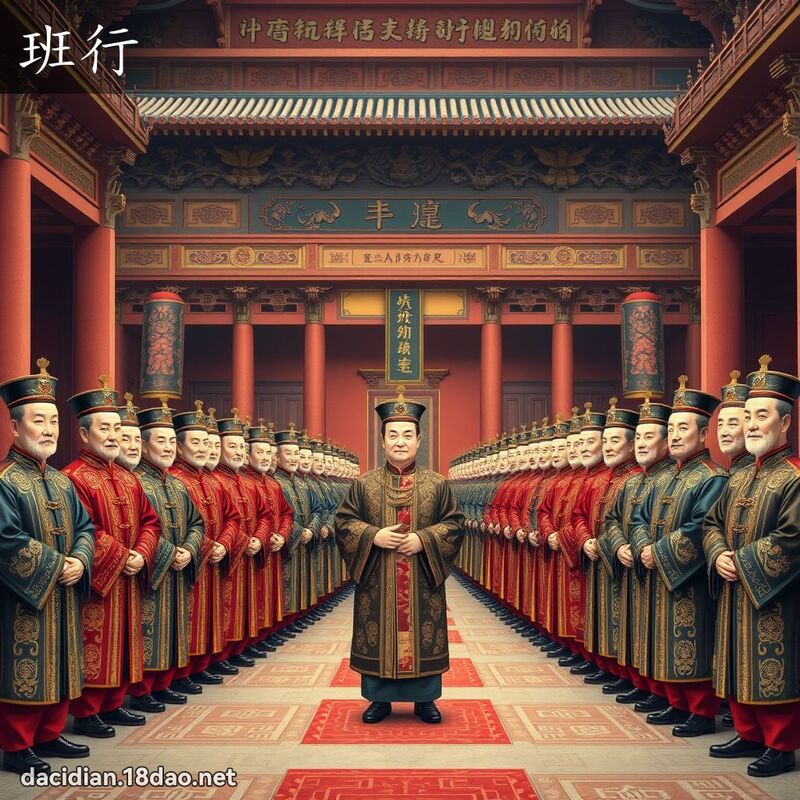 班行 - 国语大辞典配图