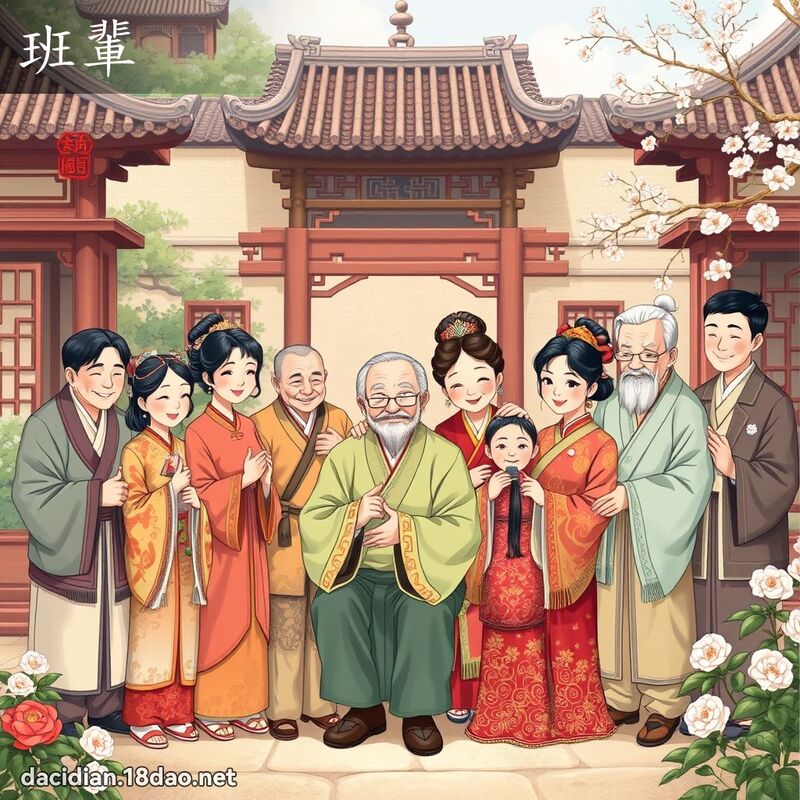 班輩 - 國語大辭典配圖