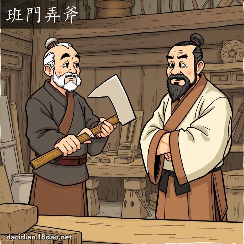 班門弄斧 - 國語大辭典配圖