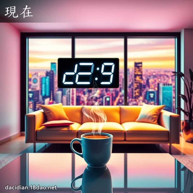 現在 - 國語大辭典配圖