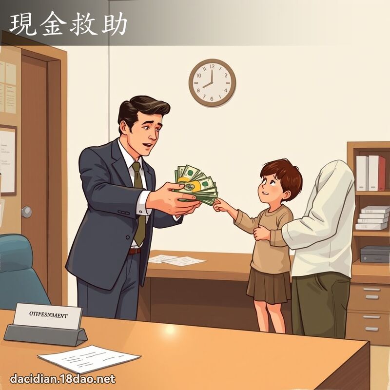 现金救助 - 国语大辞典配图