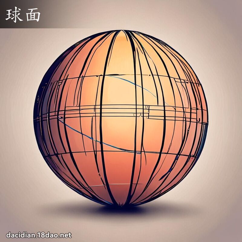 球面 - 國語大辭典配圖