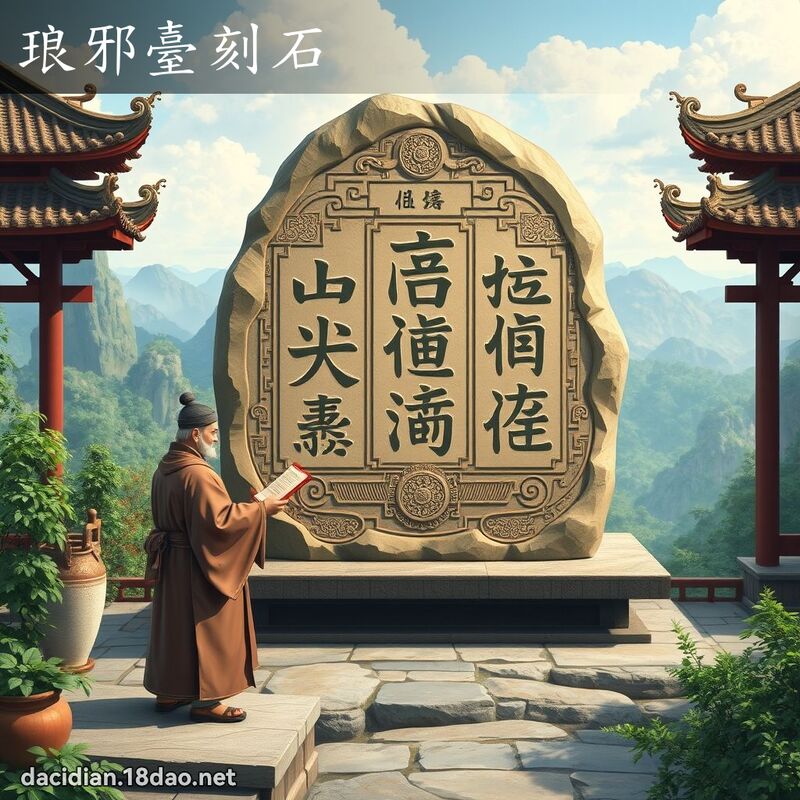 琅邪臺刻石 - 國語大辭典配圖