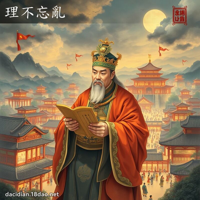 理不忘亂 - 國語大辭典配圖