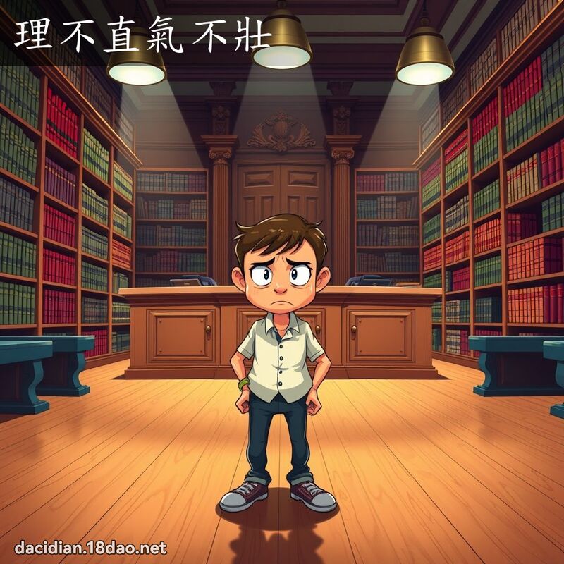 理不直氣不壯 - 國語大辭典配圖