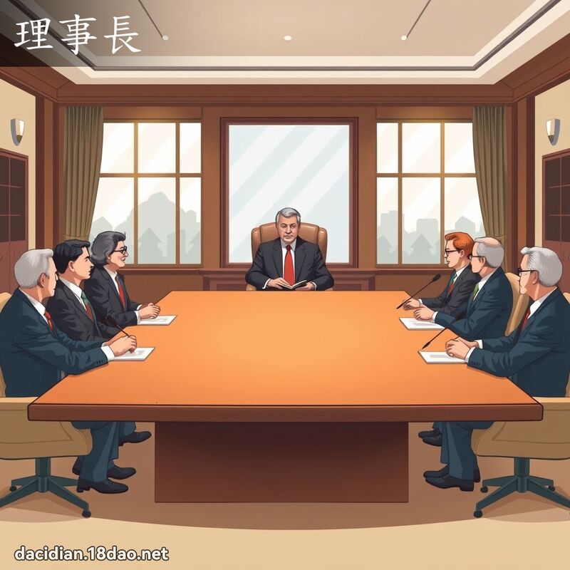 理事长 - 国语大辞典配图