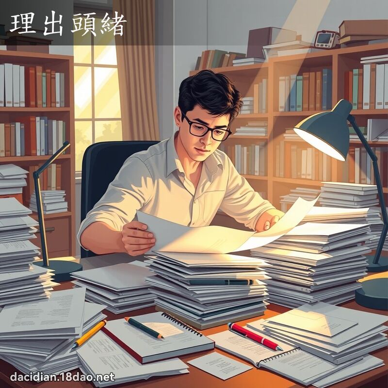 理出頭緒 - 國語大辭典配圖