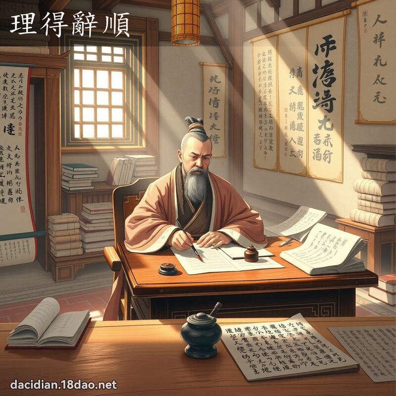 理得辭順 - 國語大辭典配圖