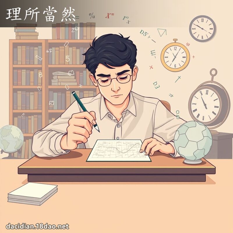 理所当然 - 国语大辞典配图