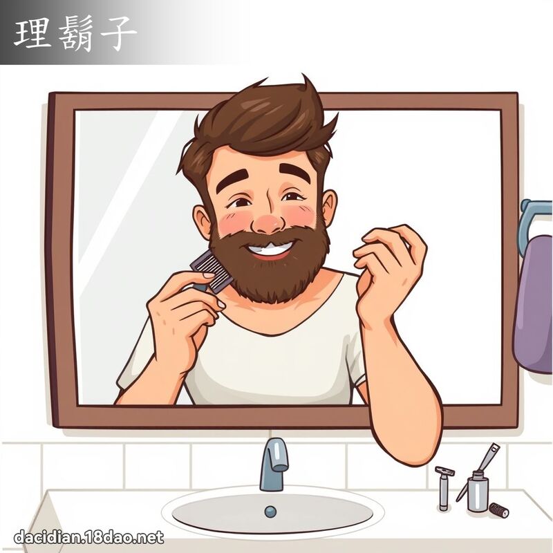 理胡子 - 国语大辞典配图