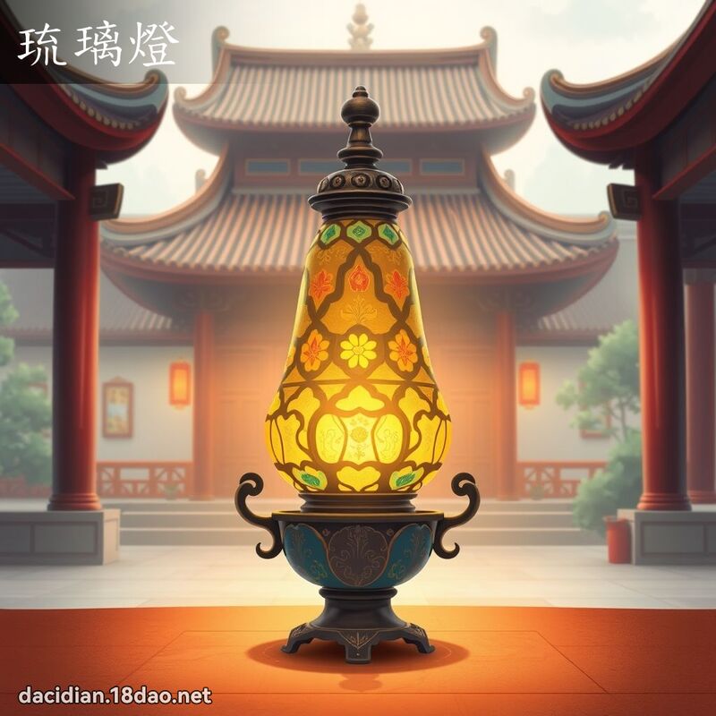琉璃燈 - 國語大辭典配圖