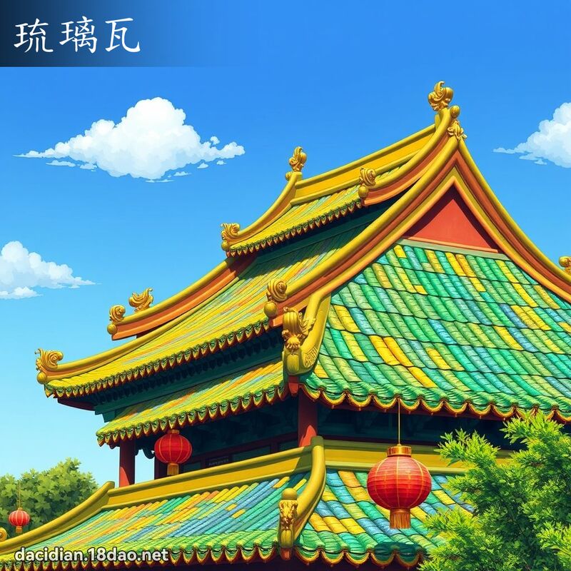 琉璃瓦 - 国语大辞典配图