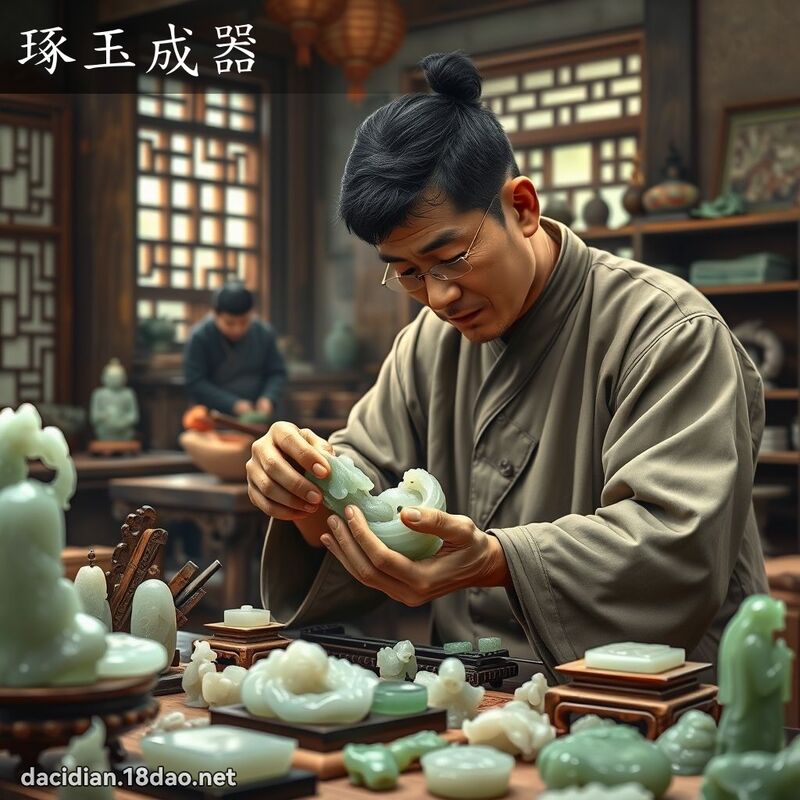 琢玉成器 - 国语大辞典配图