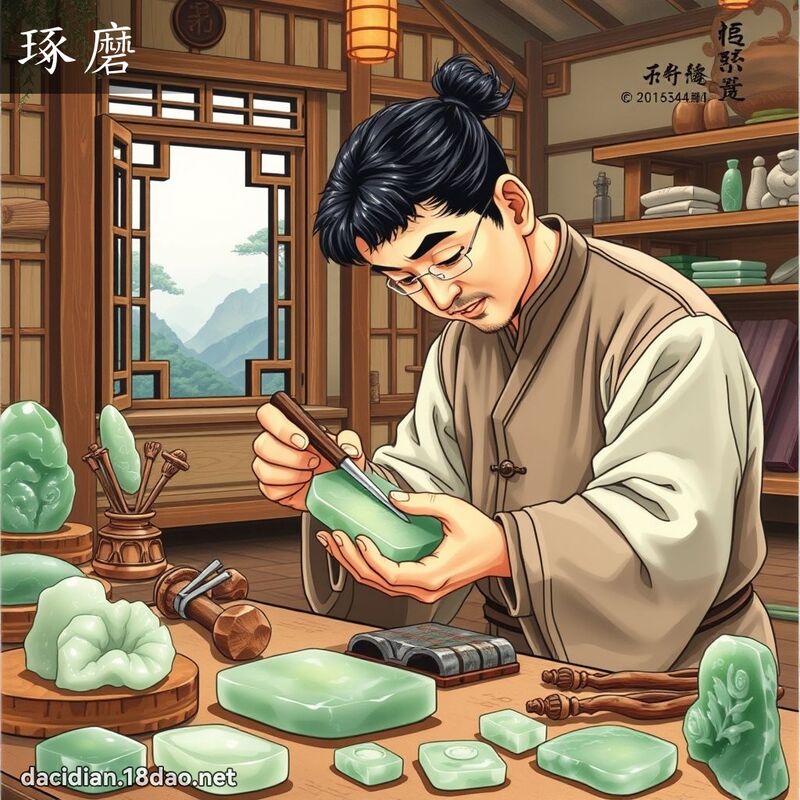 琢磨 - 国语大辞典配图