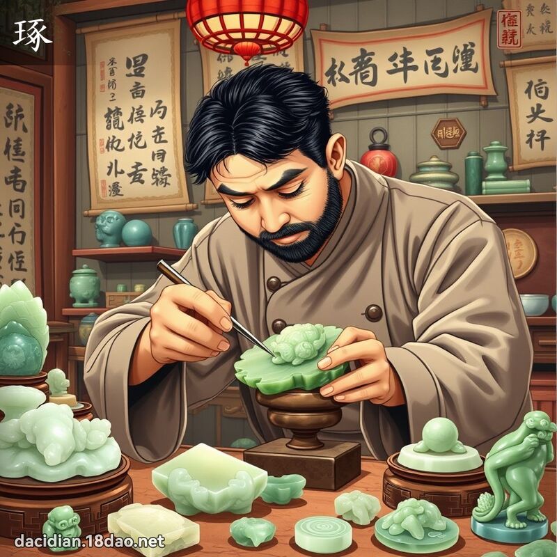 琢 - 國語大辭典配圖