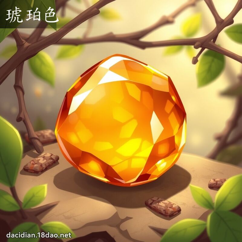 琥珀色 - 國語大辭典配圖