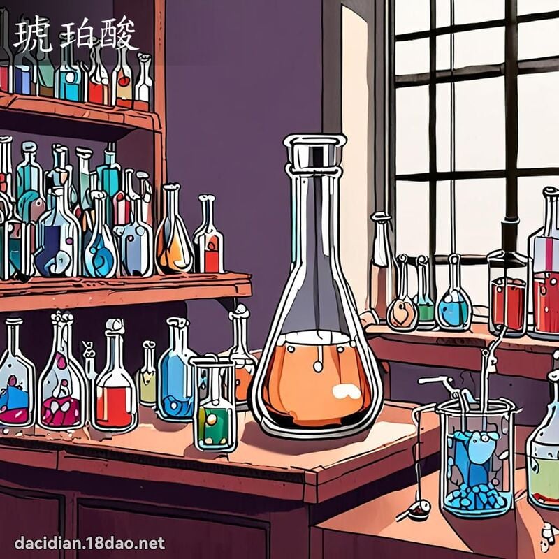 琥珀酸 - 国语大辞典配图