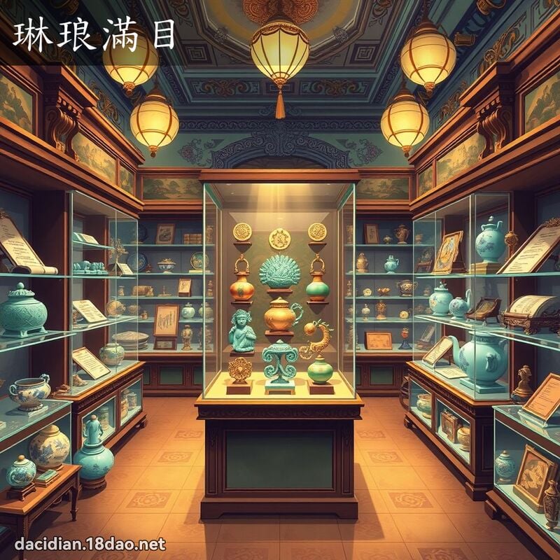 琳琅滿目 - 國語大辭典配圖