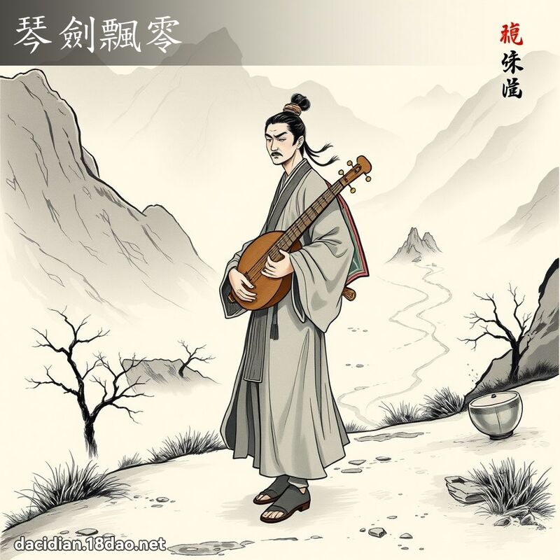 琴劍飄零 - 國語大辭典配圖