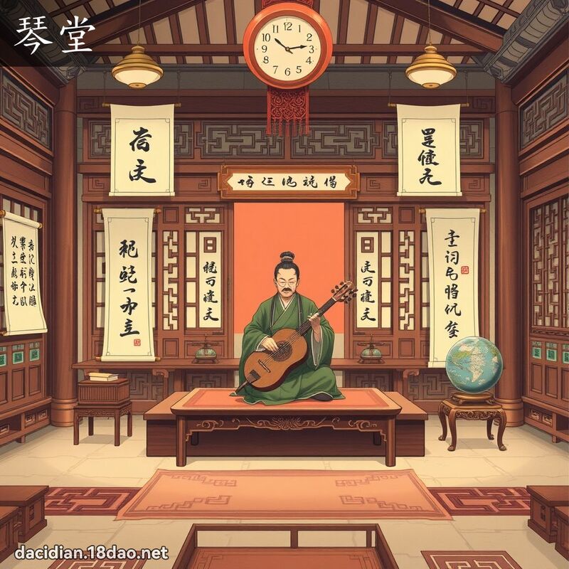 琴堂 - 國語大辭典配圖