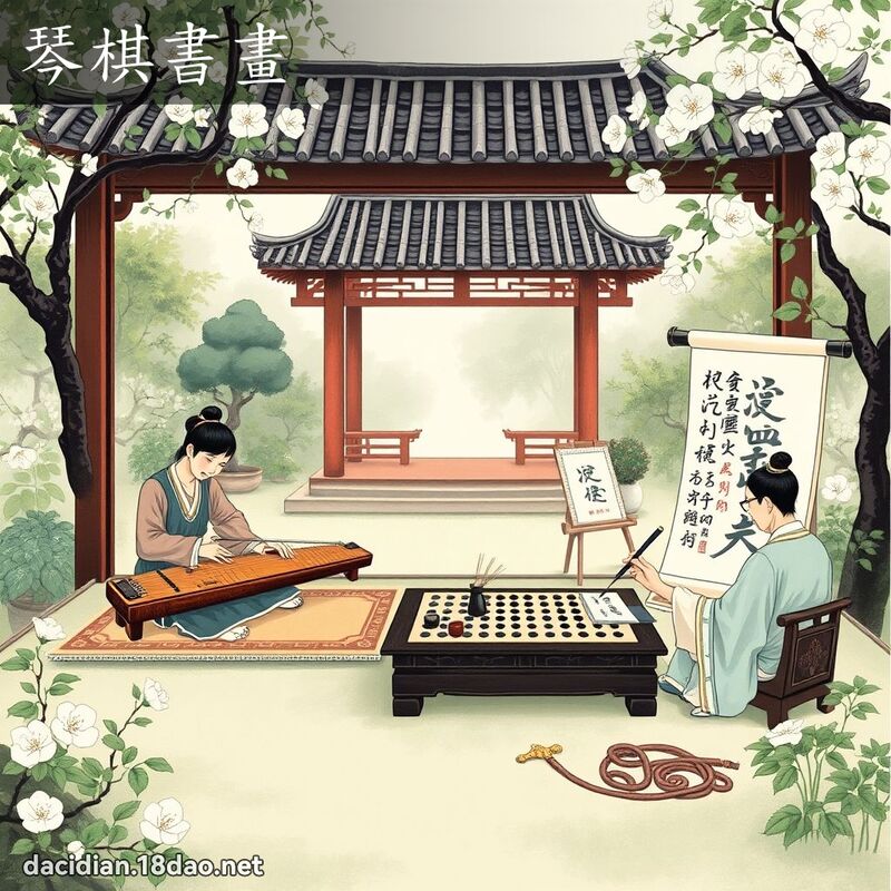 琴棋书画 - 国语大辞典配图