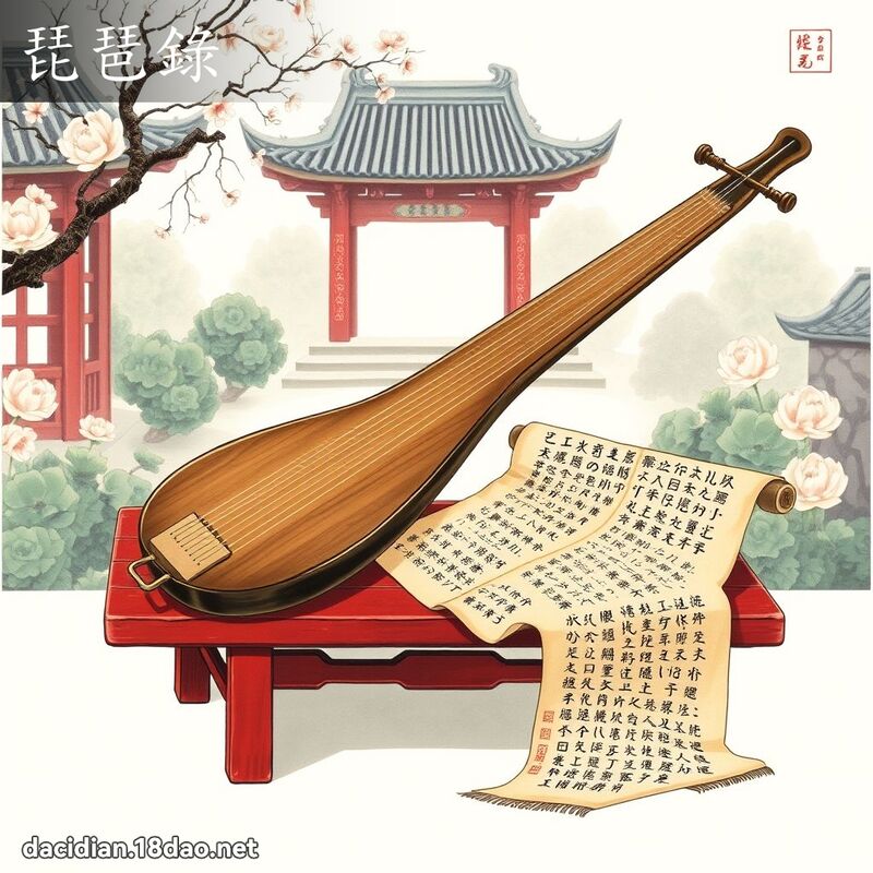 琵琶录 - 国语大辞典配图
