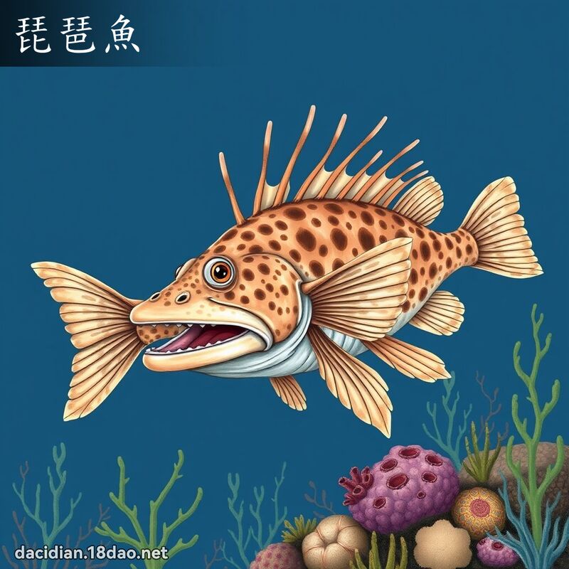 琵琶魚 - 國語大辭典配圖