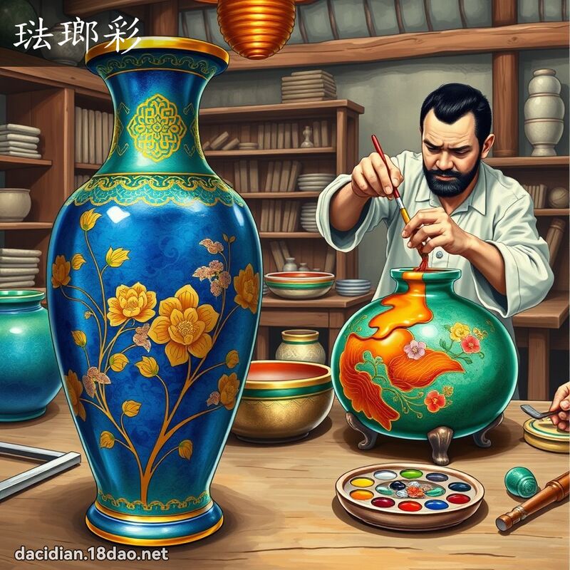 珐瑯彩 - 国语大辞典配图
