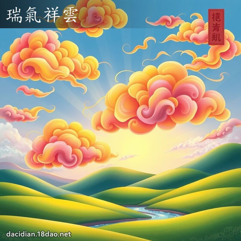瑞气祥云 - 国语大辞典配图