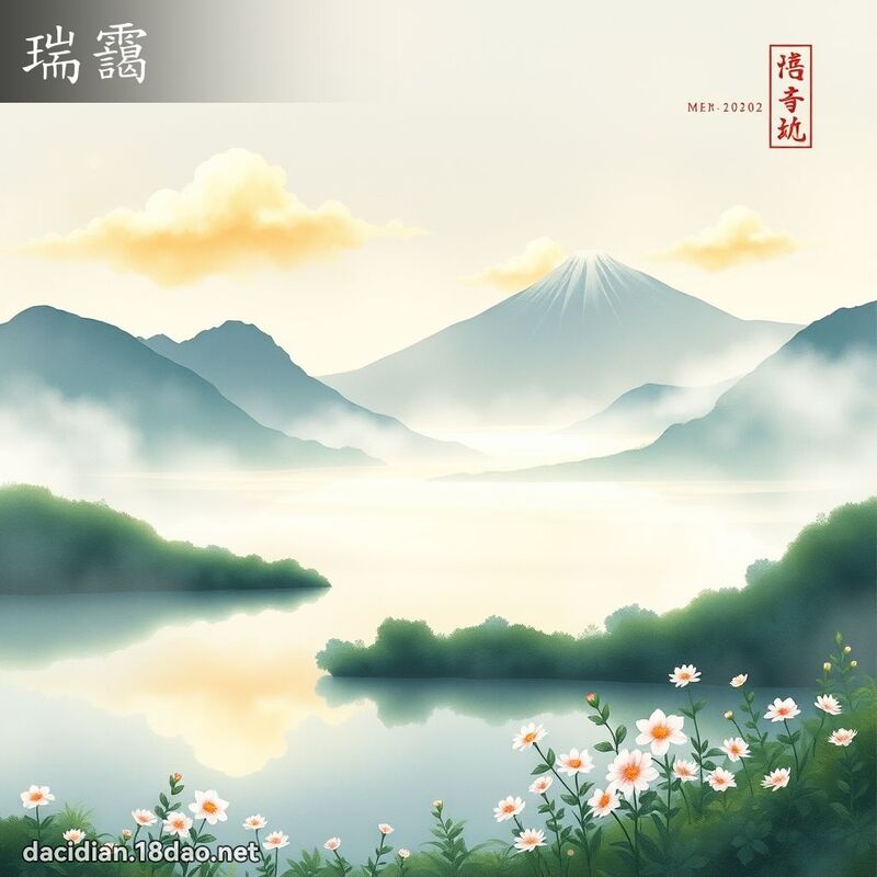 瑞靄 - 国语大辞典配图