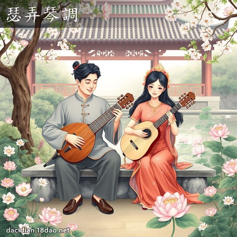 瑟弄琴調 - 國語大辭典配圖