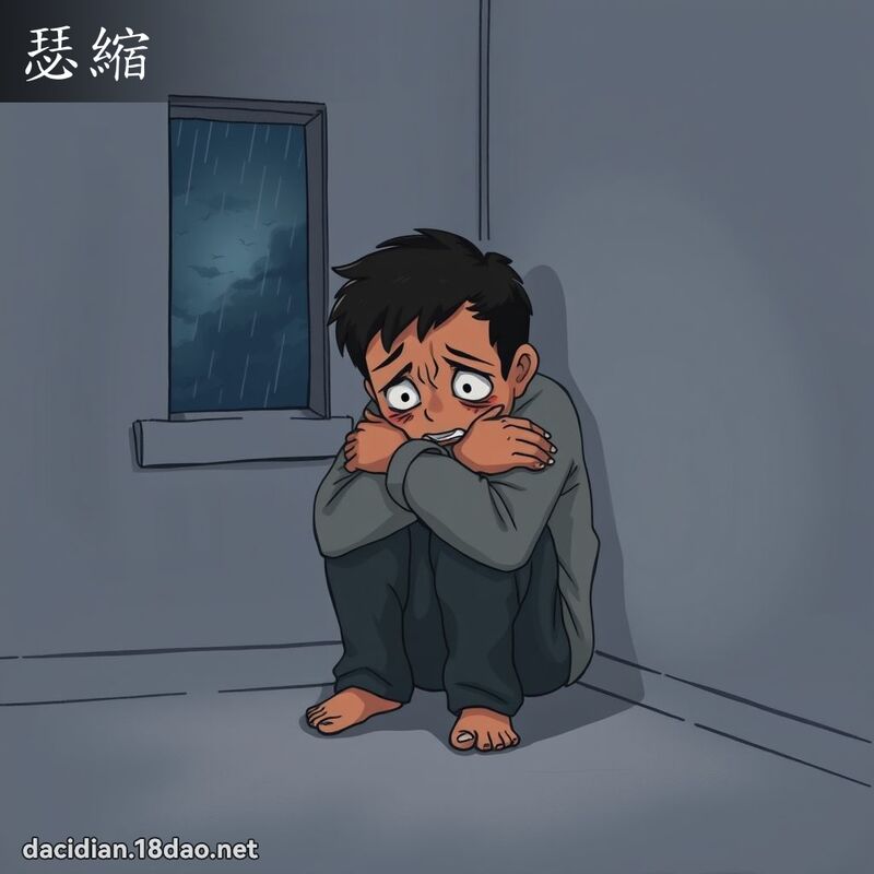 瑟缩 - 国语大辞典配图