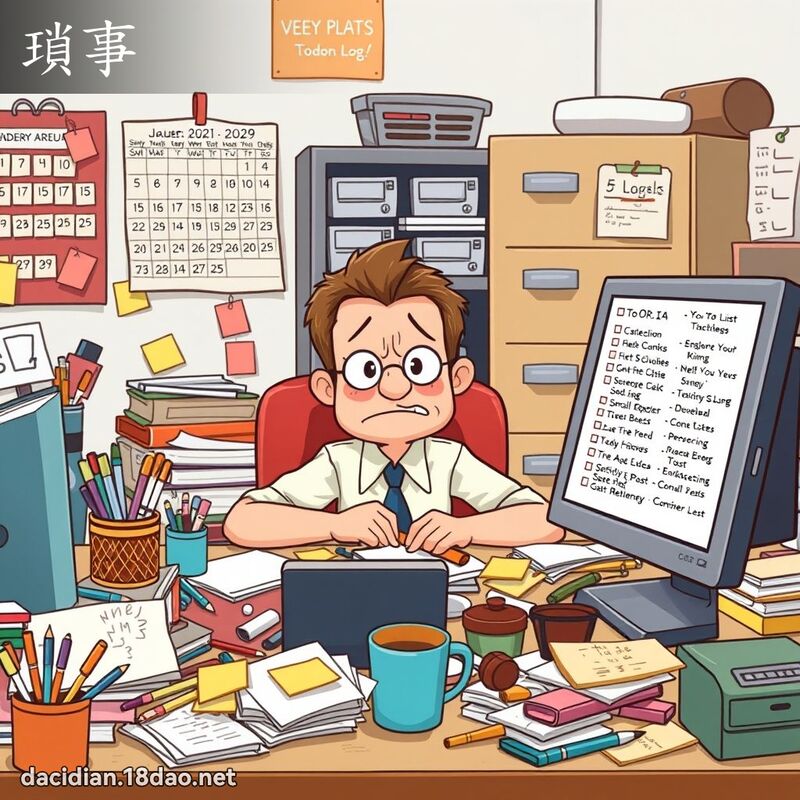 琐事 - 国语大辞典配图