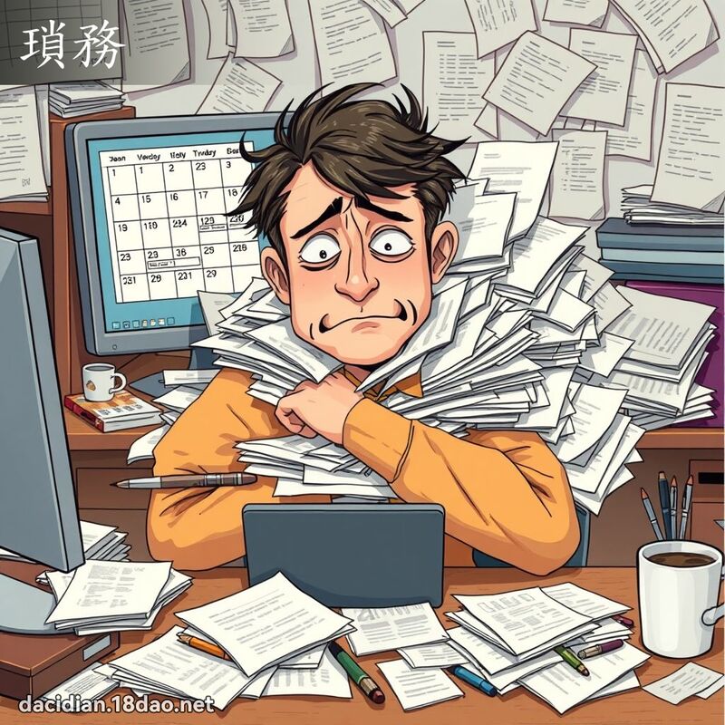 瑣務 - 國語大辭典配圖
