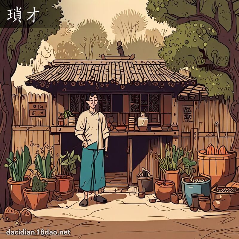瑣才 - 國語大辭典配圖