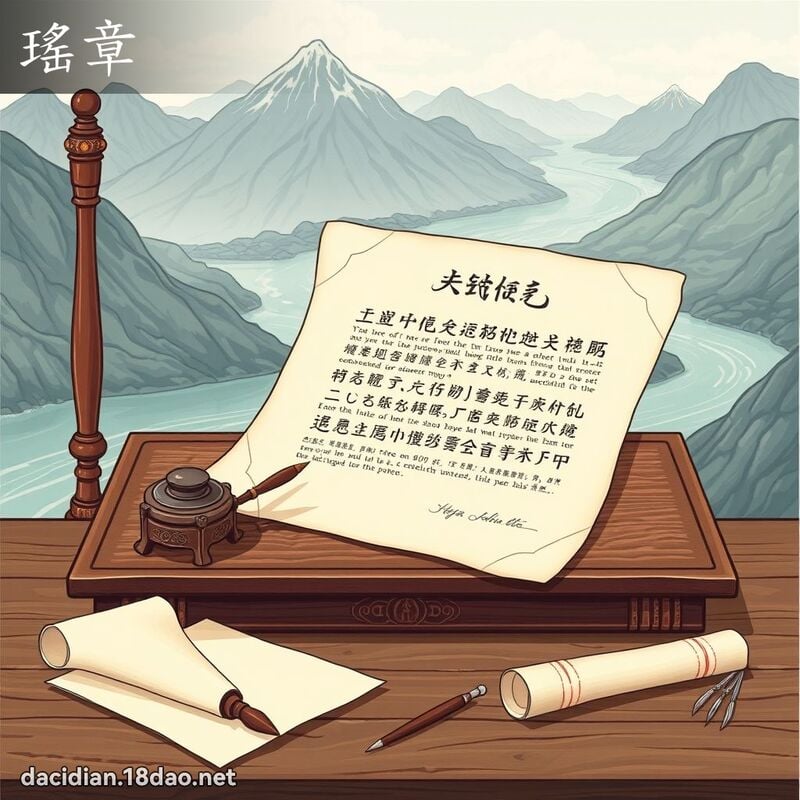 瑶章 - 国语大辞典配图