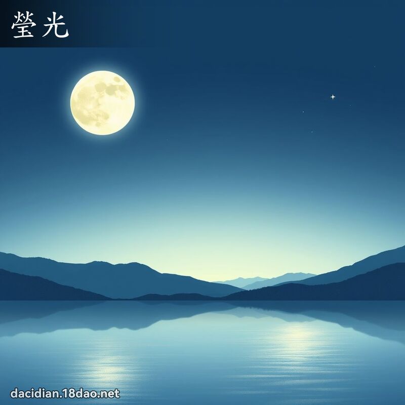 莹光 - 国语大辞典配图