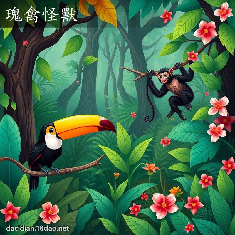 瑰禽怪獸 - 國語大辭典配圖
