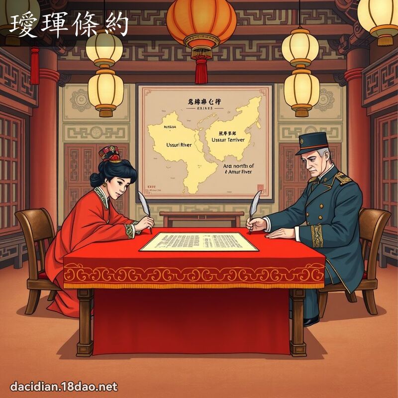璦琿條約 - 國語大辭典配圖