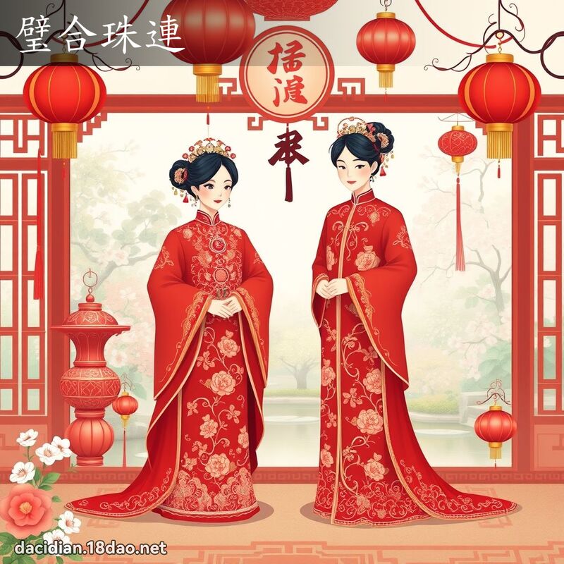 璧合珠连 - 国语大辞典配图