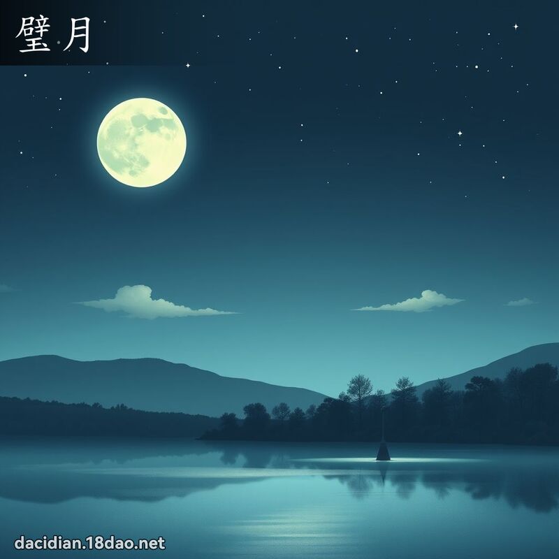 璧月 - 国语大辞典配图