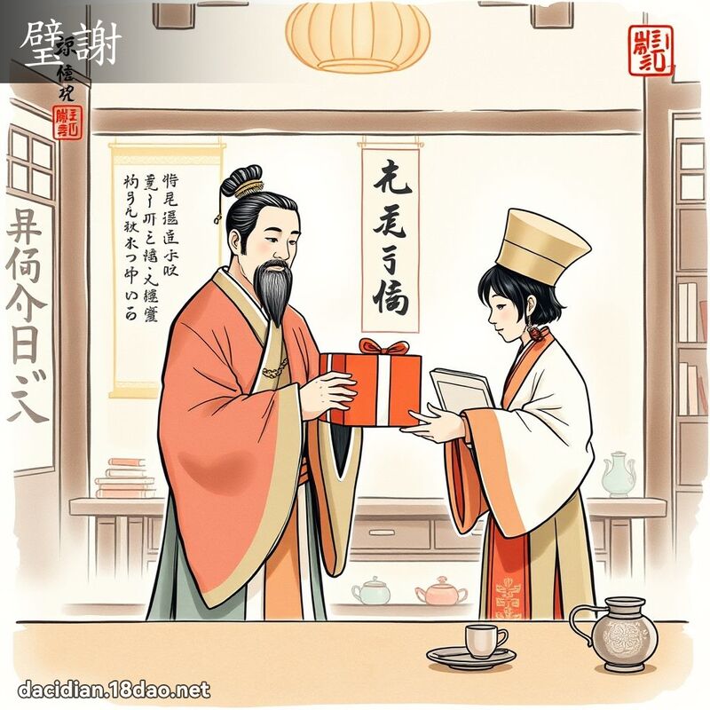 璧謝 - 國語大辭典配圖