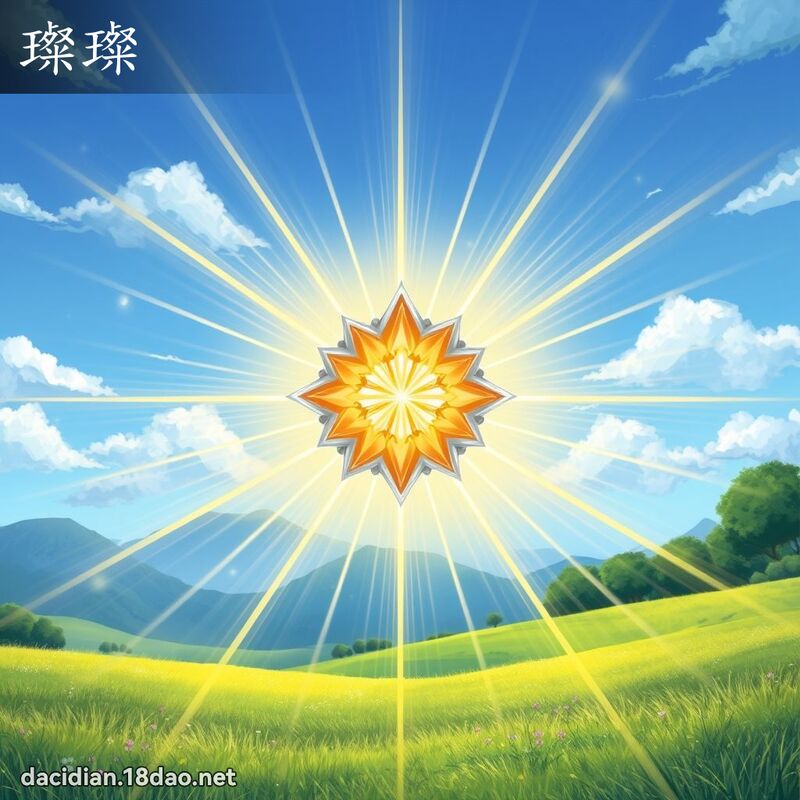 璨璨 - 國語大辭典配圖