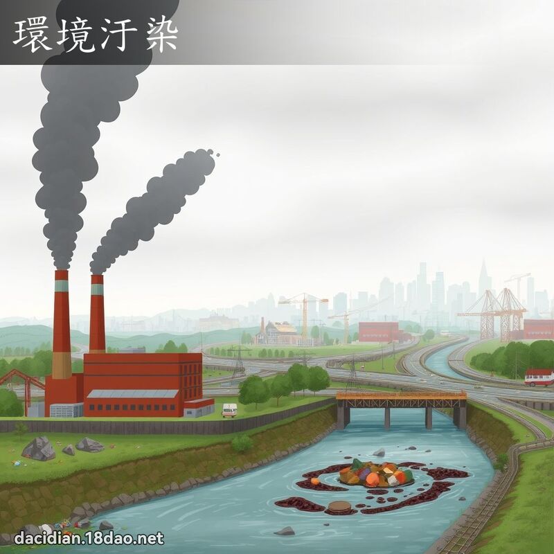 環境汙染 - 國語大辭典配圖