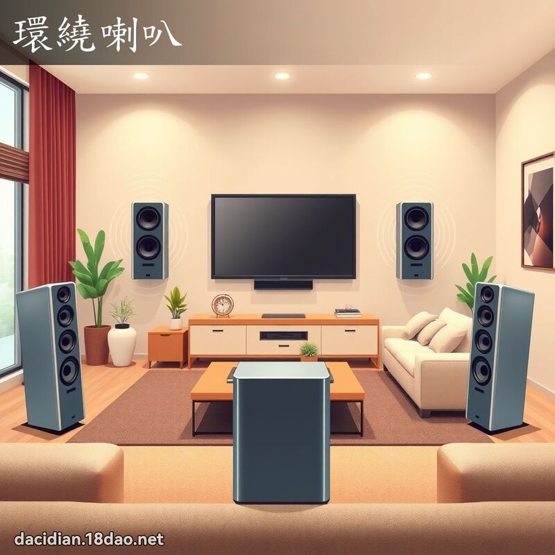 環繞喇叭 - 國語大辭典配圖